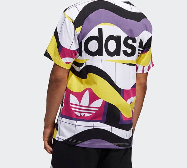 Футболка originals casual sports round neck short sleeve white Adidas, белый — фото 3