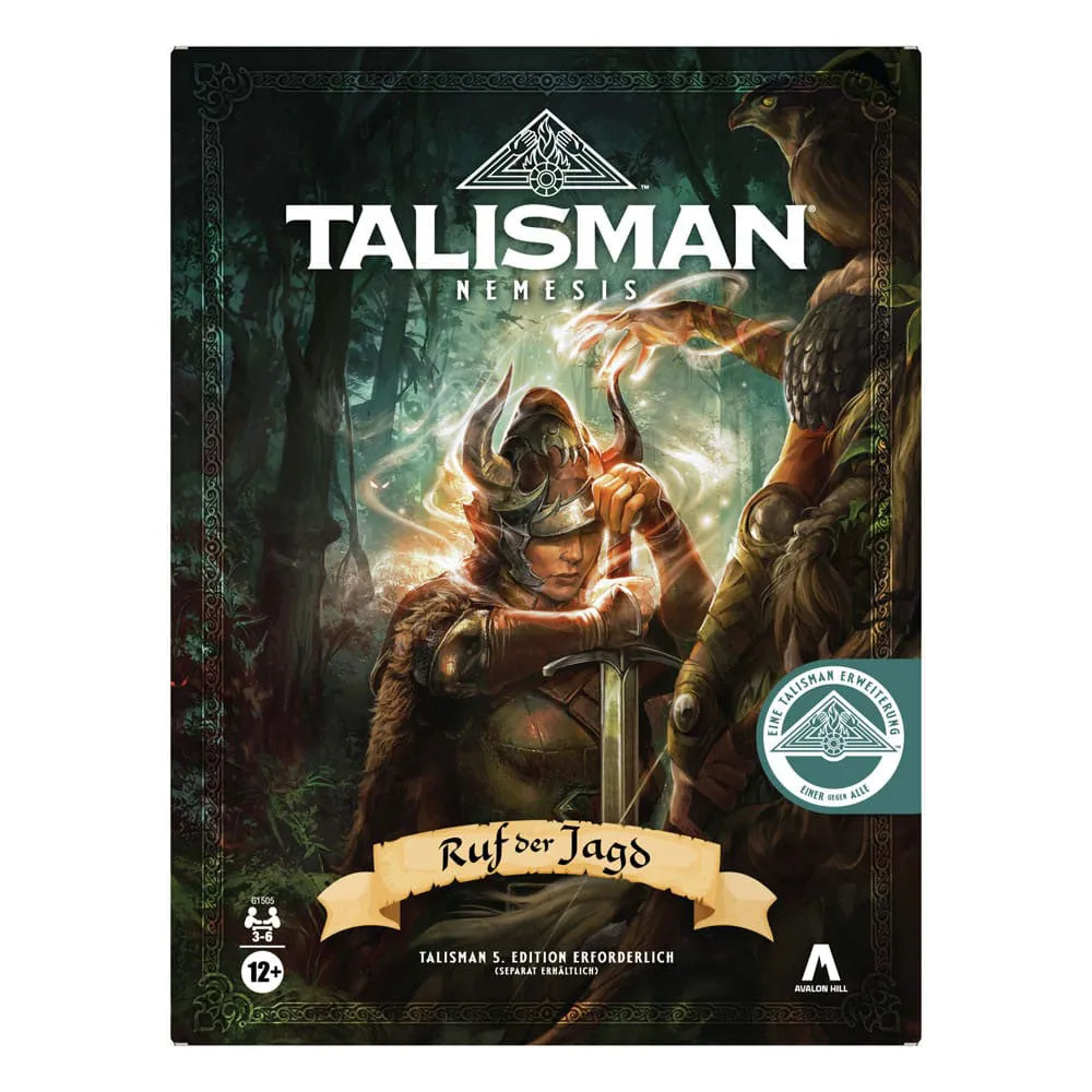 

Hasbro Talisman Nemesis Ruf der Jagd, расширенная версия настольной игры, немецкая версия, золотой