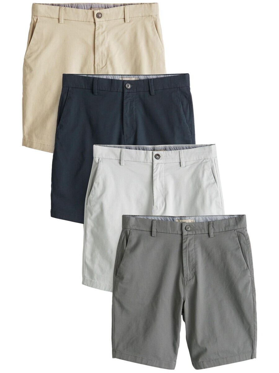 

Шорты чинос Next Slim fit Chino Pants, цвет beige/navy/grey/light grey