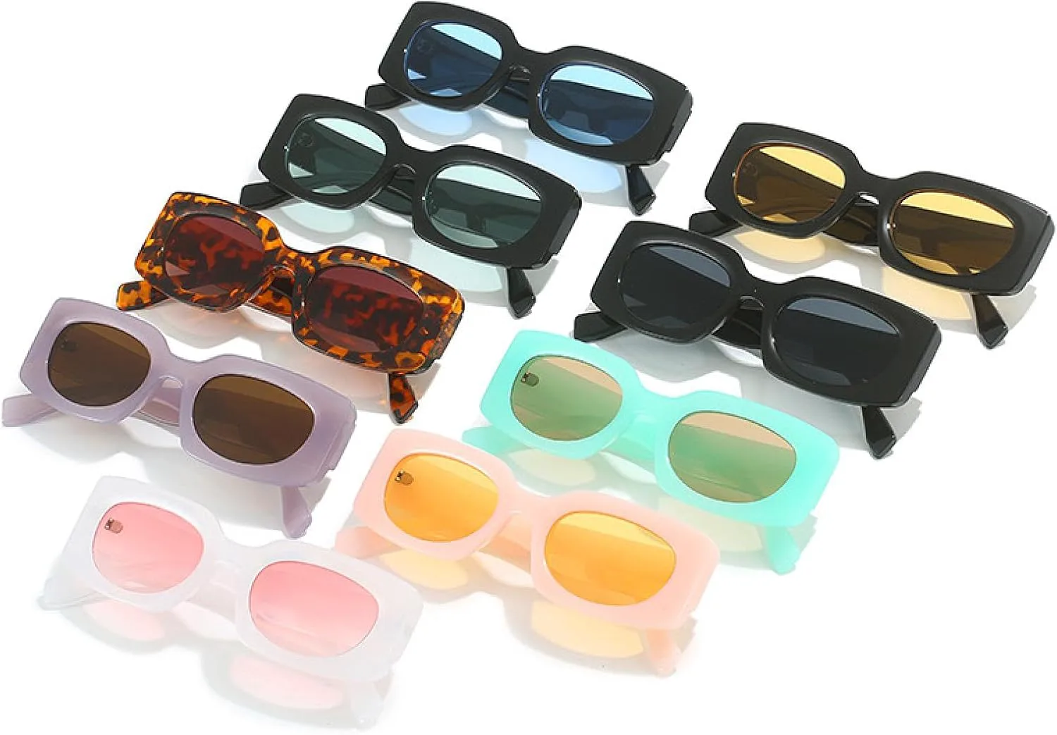 

Модные женские солнцезащитные очки Jelly Color в стиле ретро с прозрачными линзами Ocean Gradient и защитой от УФ-излучения UV400 для мужчин HHZZYVY, Black Gray