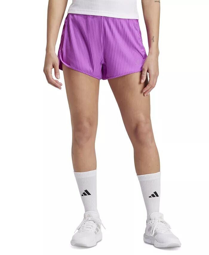 

Женские шорты Pacer Ribbed adidas, фиолетовый