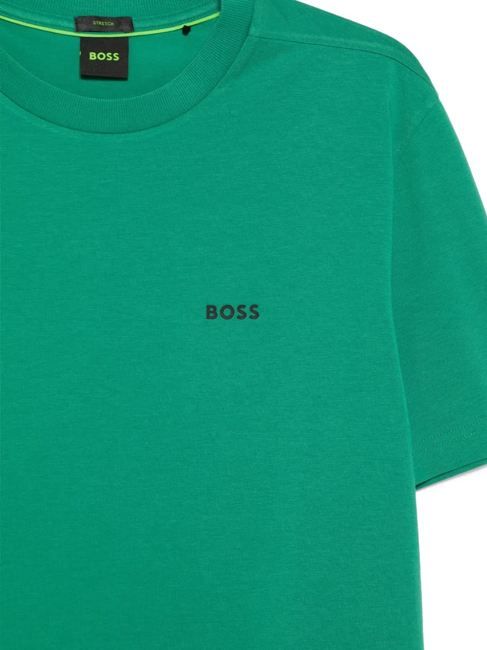 Футболка с круглым вырезом Boss, зеленый — фото 3