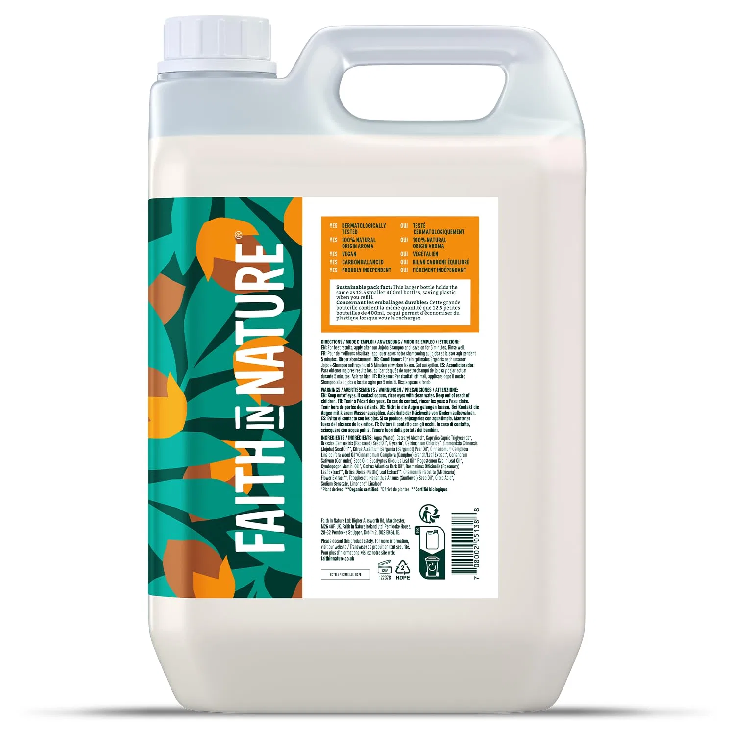 Бальзам для волос «Natural Jojoba» от Faith In Nature, 5 л Faith In Nature — фото 2