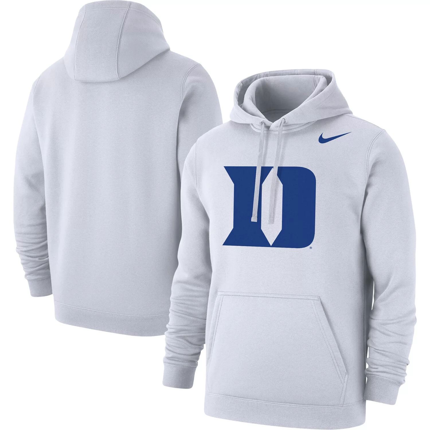 

Мужской белый пуловер с капюшоном Duke Blue Devils Logo Club Nike