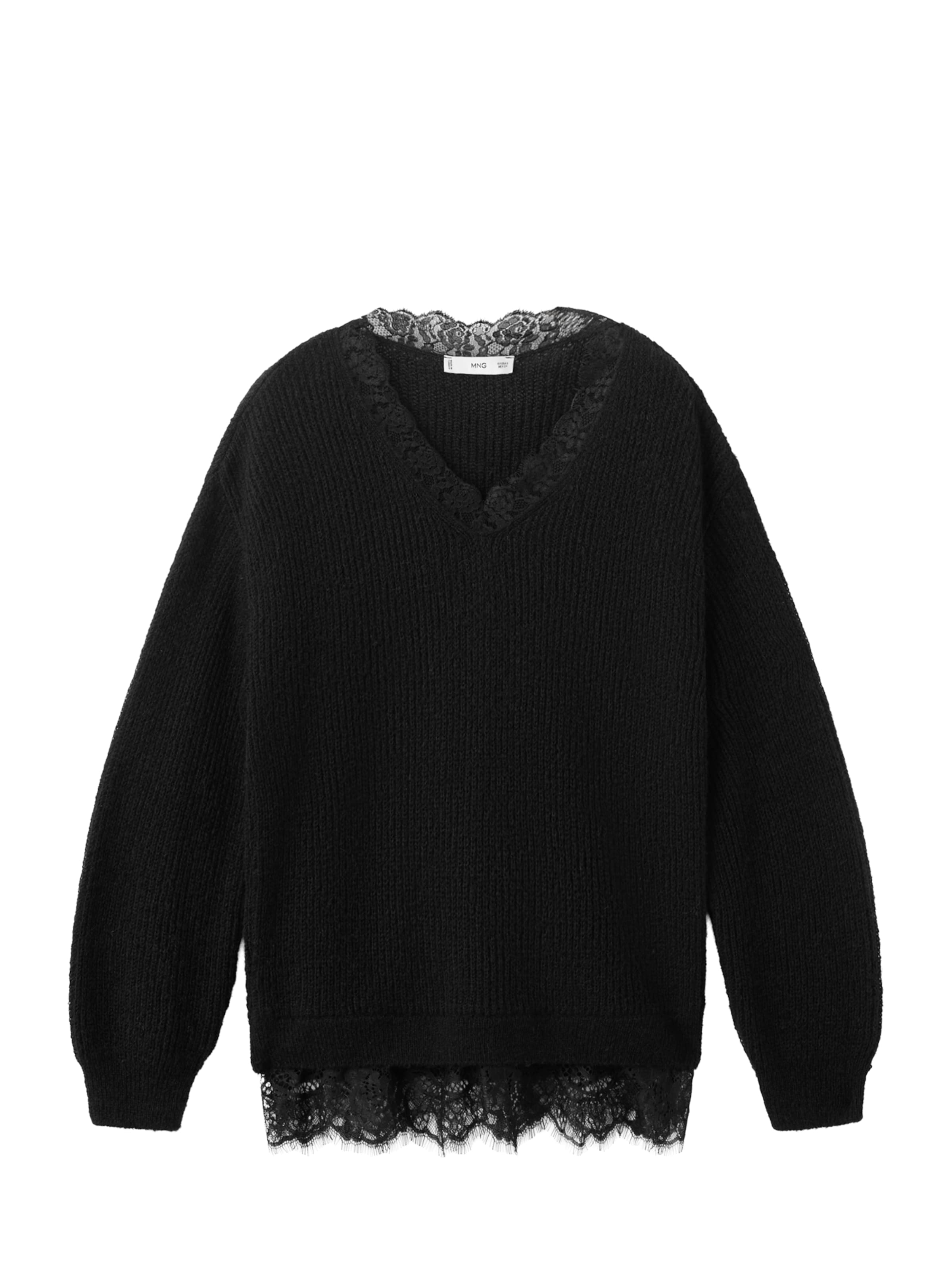 

MANGO Свитер 'ENCARNA' в черном цвете