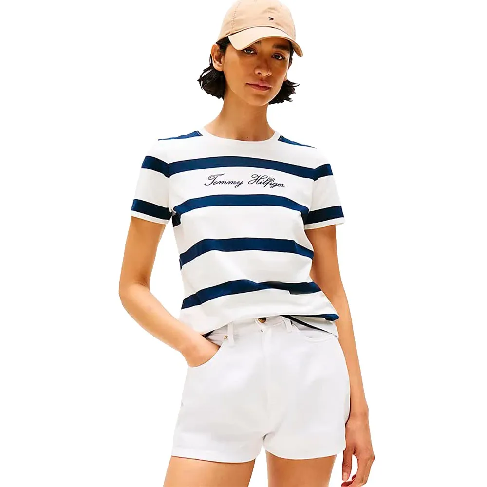 

Футболка с коротким рукавом Tommy Hilfiger Script Regular Fit, белый
