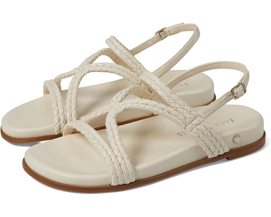 

Сандалии Jack Rogers Cove Tubular Braid Sandal, слоновая кость