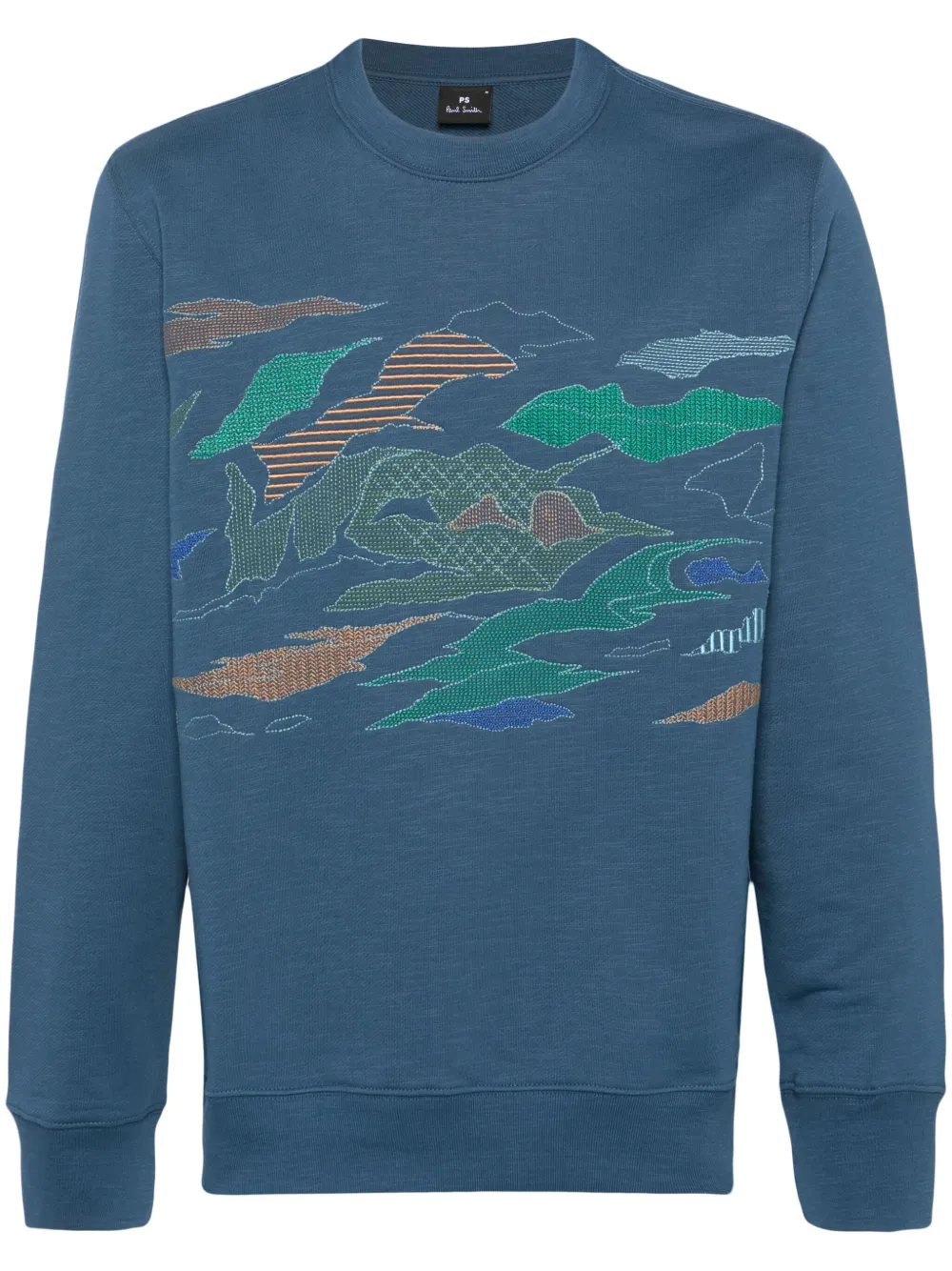 

Толстовка с вышивкой PS Paul Smith, синий