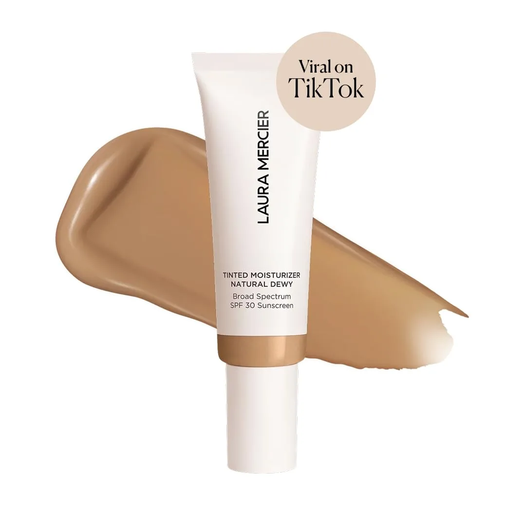 Laura Mercier Tinted Moisturizer Natural Dewy с SPF 30, 24-часовая гидратация, оттенок 4C Hazel и рассыпчатая пудра Translucent Loose Talc-Free Setting Powder Ultra-Blur с гиалуроновой кислотой, оттенок Translucent — фото 2