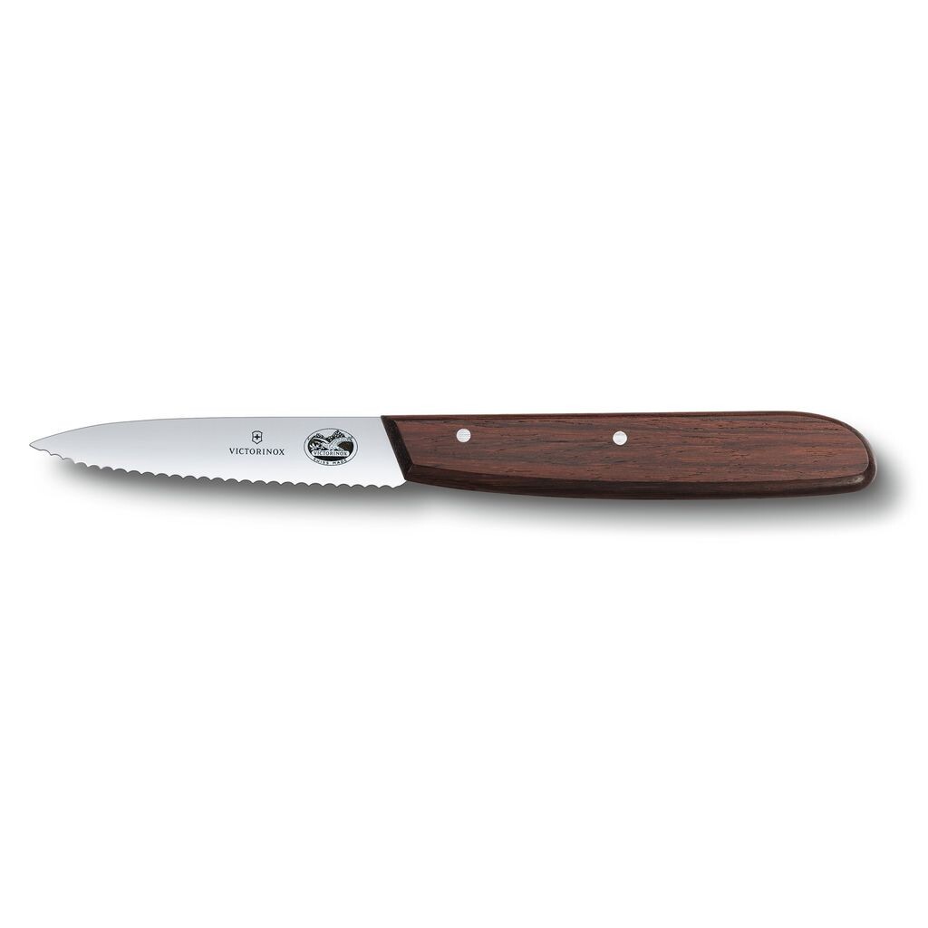 

VICTORINOX Деревянный нож для овощей 5.3030 с зубчатым краем, 8 см, модифицированное кленовое дерево Victorinox Swiss Army
