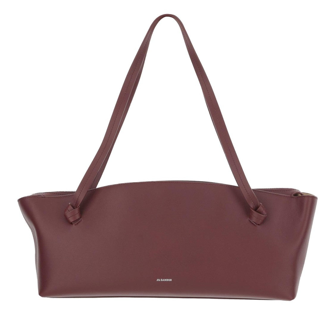 

Сумка через плечо из бордовой кожи Jil Sander