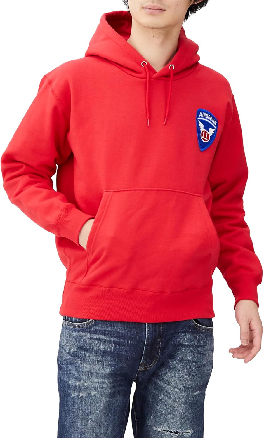 

Толстовка с капюшоном в стиле F, нашивка с гербом армии США, плотность ткани 12,4 унции, флисовая подкладка, красный цвет F-Style