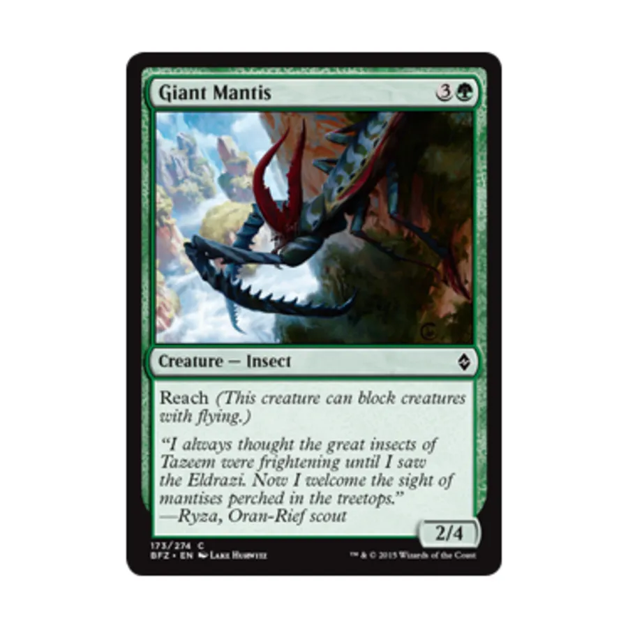 

CCG Гигантский богомол (К), MTG - Battle for Zendikar