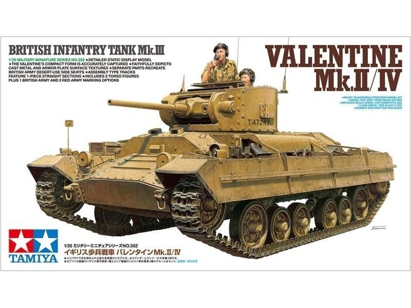 

Британский Mk.III Валентайн Mk.II/IV Tamiya