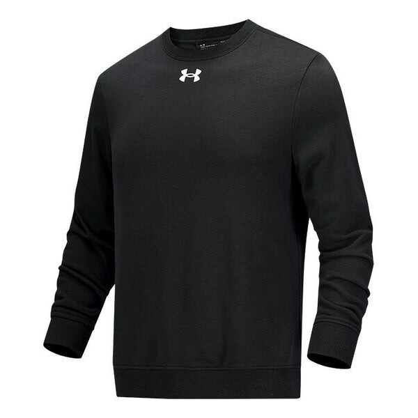 

Толстовка rival fleece 2.0 crew pullover 'black' Under Armour, черный