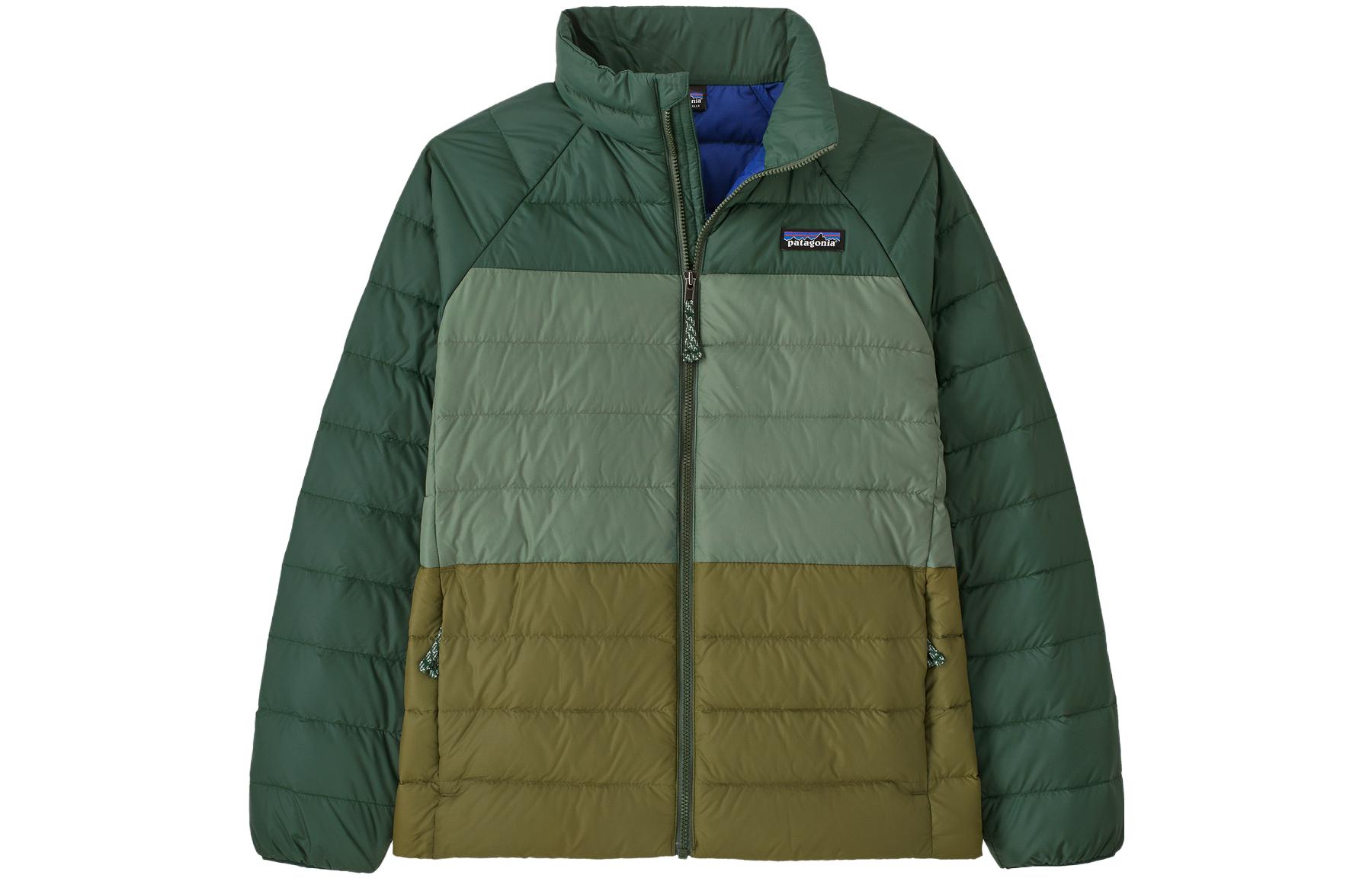 

Детская стеганая куртка Patagonia, светло-зеленый/тускло-зеленый