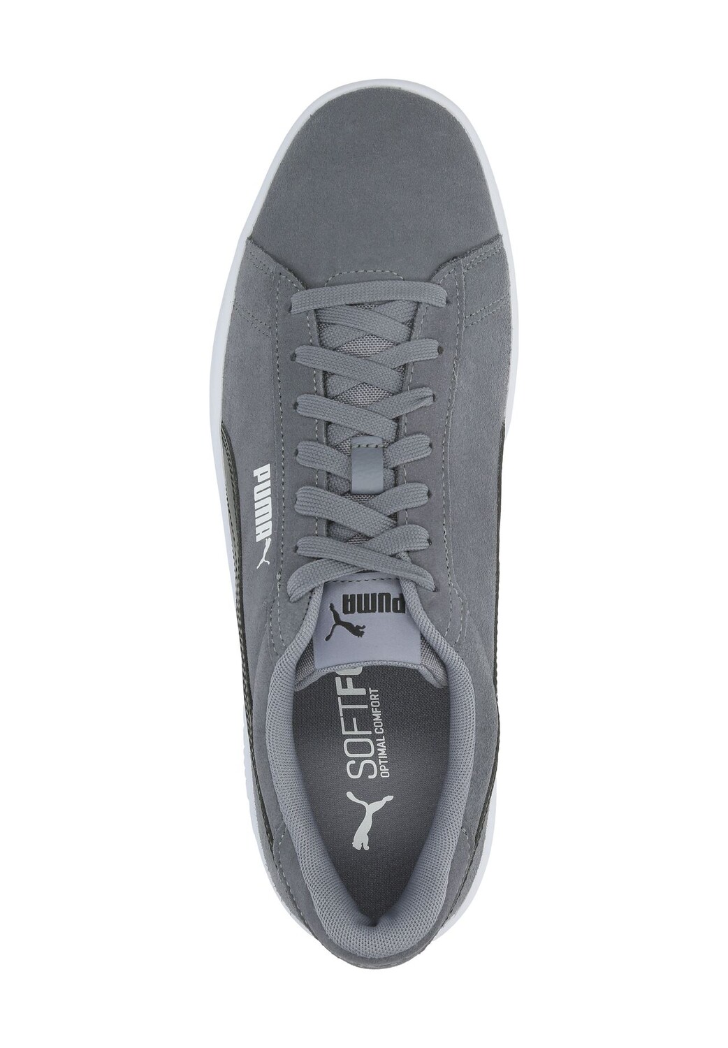 Кроссовки кожаные мужские PUMA, цвет Gray Tilepuma Bla — фото 2