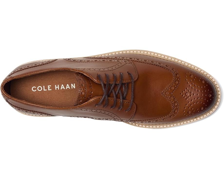 Оксфорды Cole Haan Morse Grand Wingtip Oxfords, цвет British Tan/Ivory/Gum — фото 2