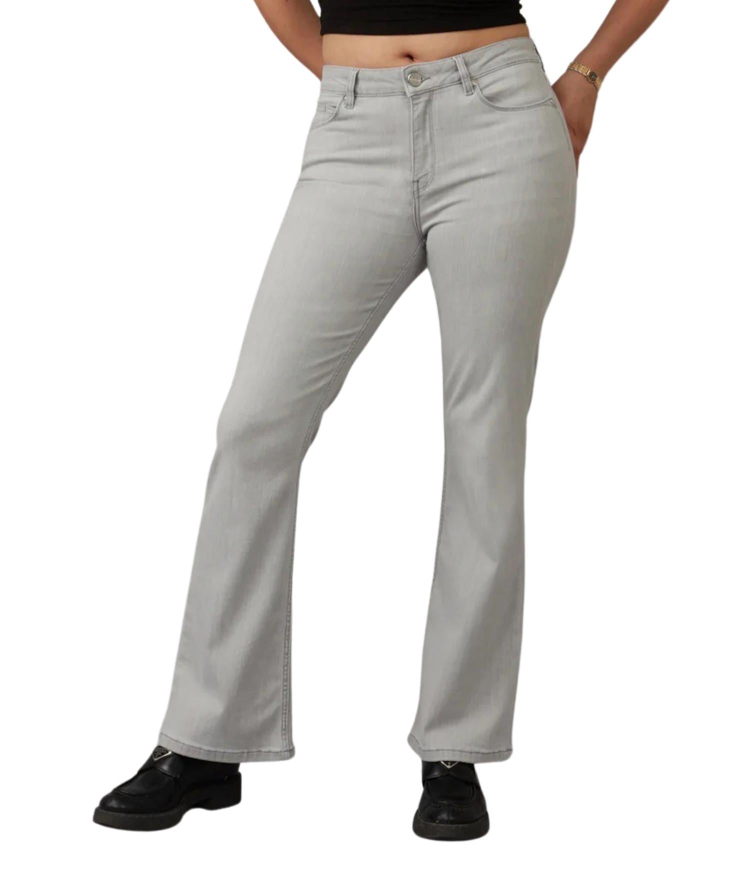 

Джинсы Alice с высокой талией и клешем в цвете Mid Ash Lola Jeans