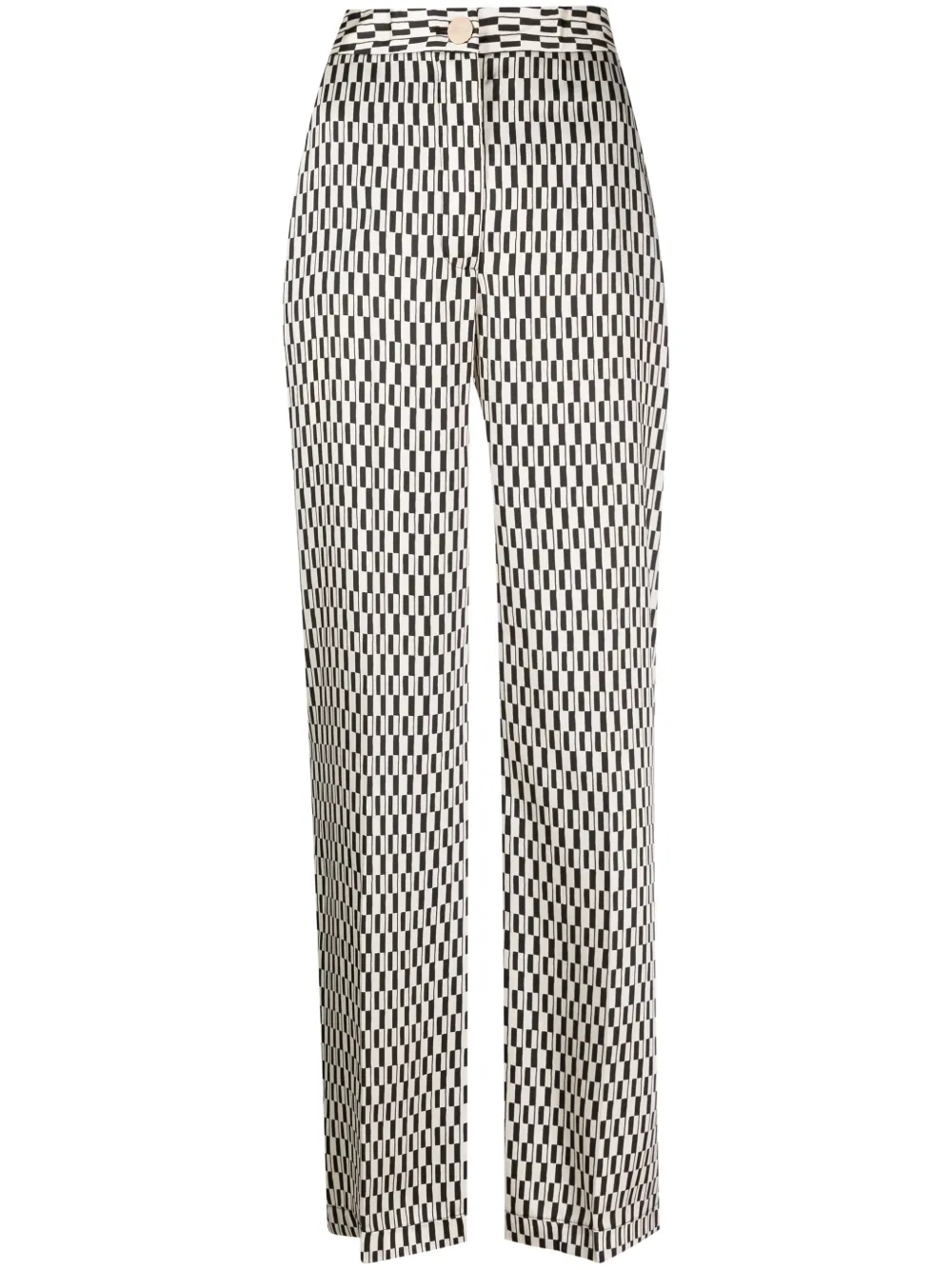 

Прямые брюки с геометричным принтом LIU JO, черный