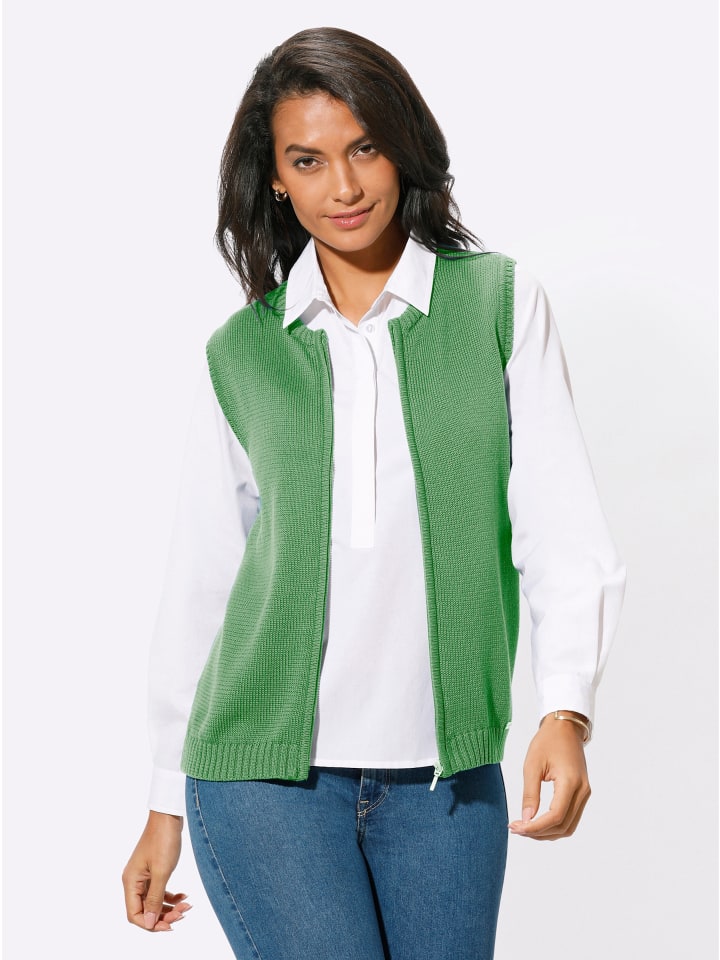 

WITT WEIDEN Вязаный жилет цвета яблока