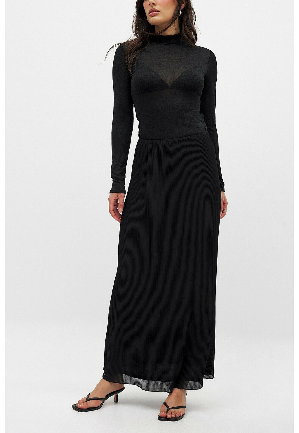 

Юбка макси Pleated skirt NA-KD, черный