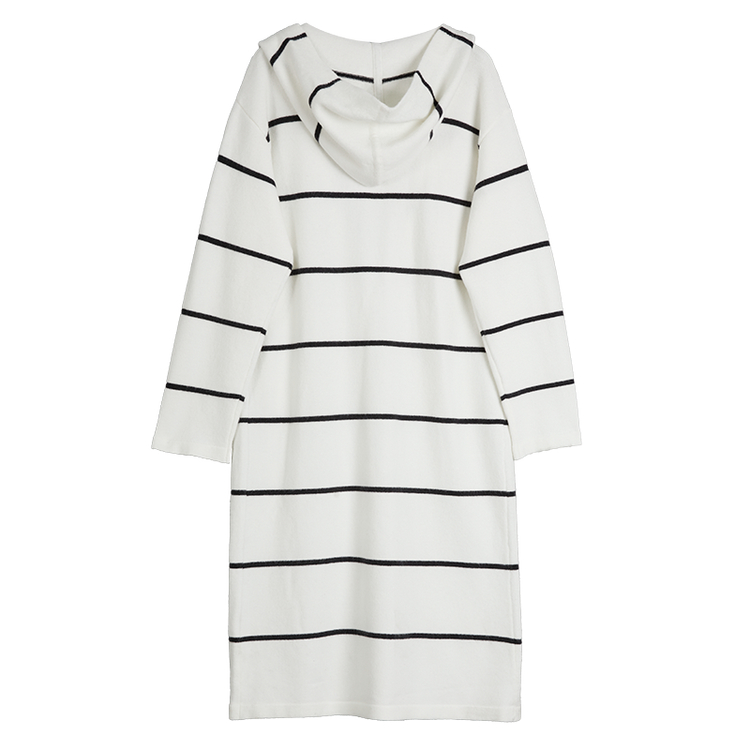 

ELLE Свитер женский черно-белый худи кардиган Moderate