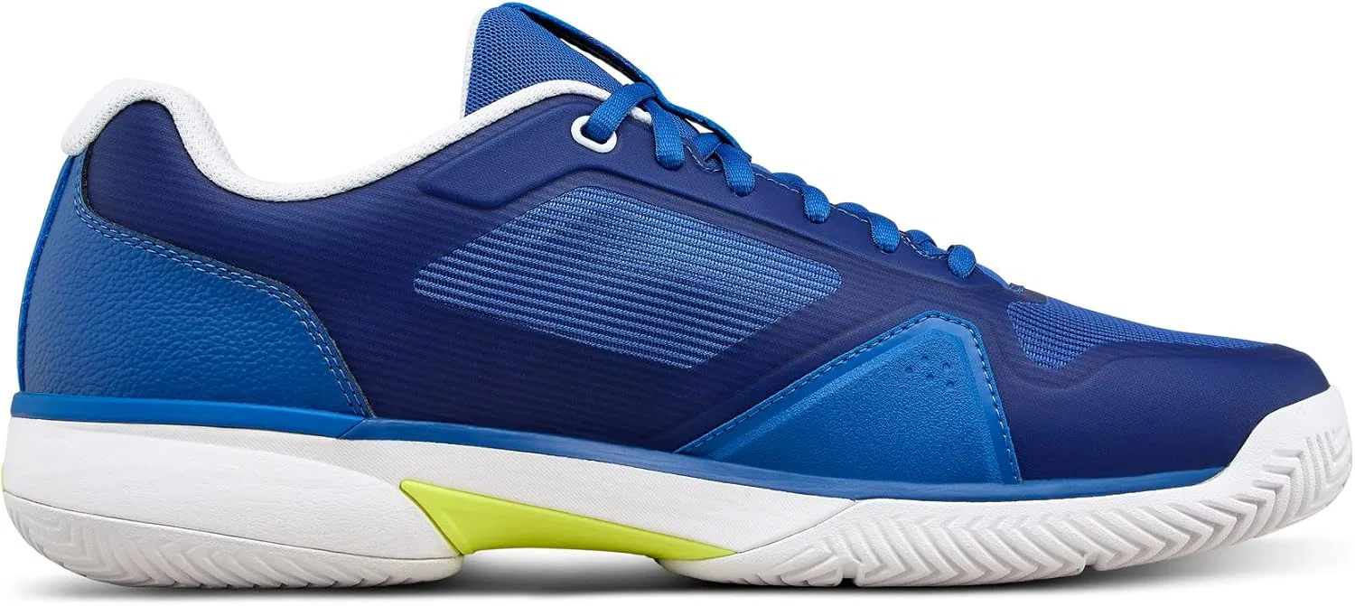 Кроссовки теннисные Wilson Rush Lite 5, Deja Vu Blue/White/Safety Yellow — фото 2