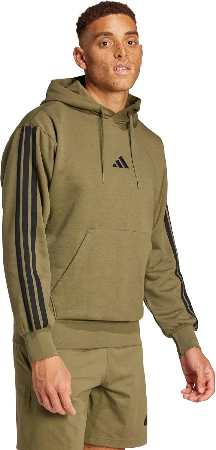 Толстовка мужская adidas, цвет Olive Strata/Black — фото 2