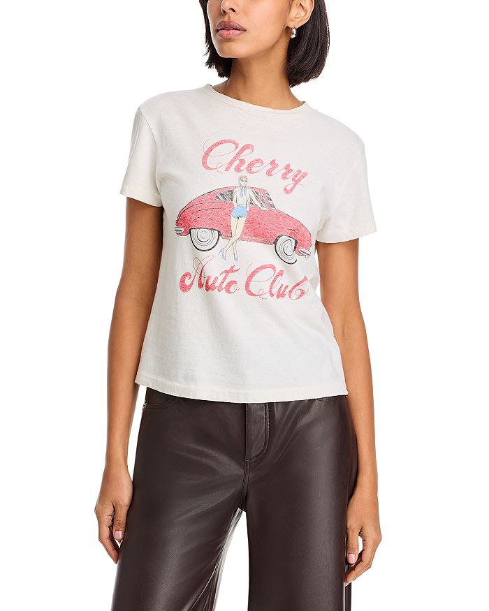 

Классическая футболка Cherry Auto RE/DONE, белый