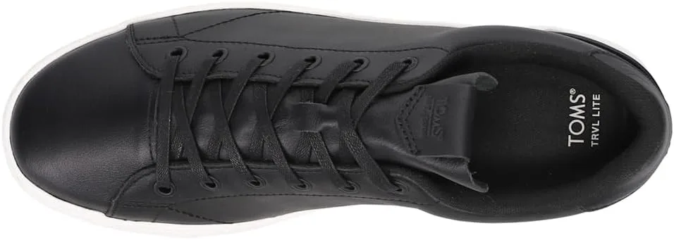 Мужские повседневные кроссовки TOMS Travel Lite Low на шнуровке - черные — фото 4