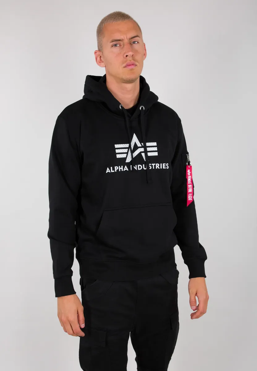 

Толстовка Alpha Industries " Alpha Industries Мужчины - Толстовки с капюшоном с 3D логотипом", черный