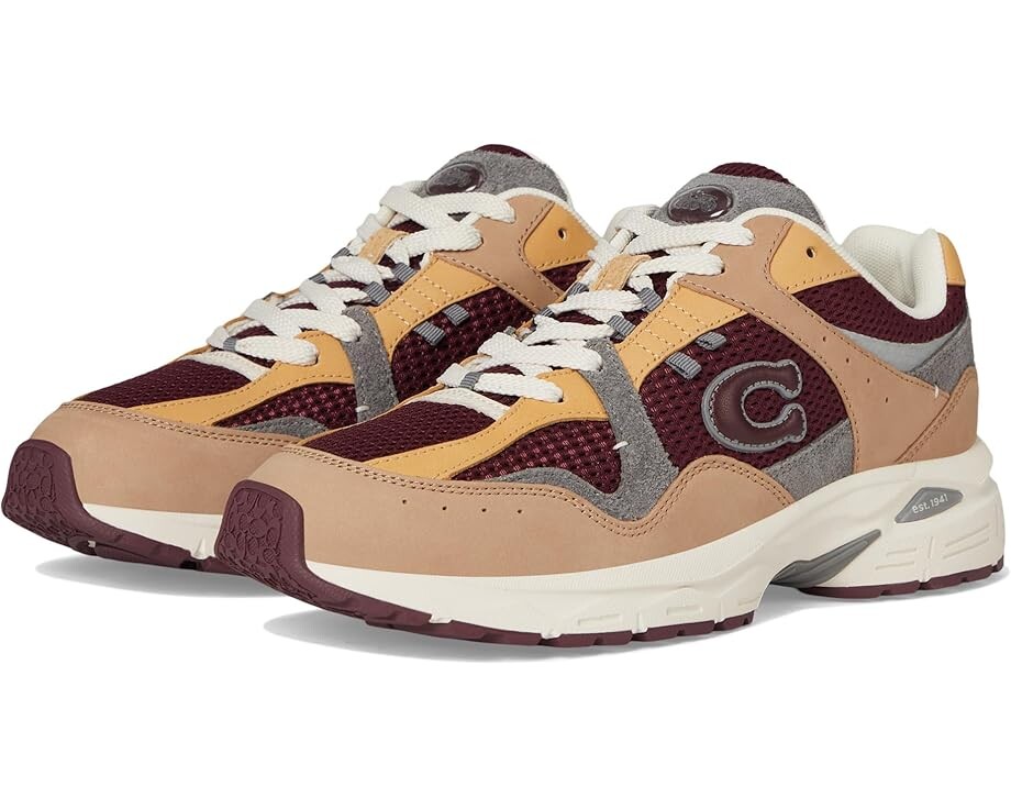 

Кроссовки COACH C301 Mixed, цвет Taupe/Merlot