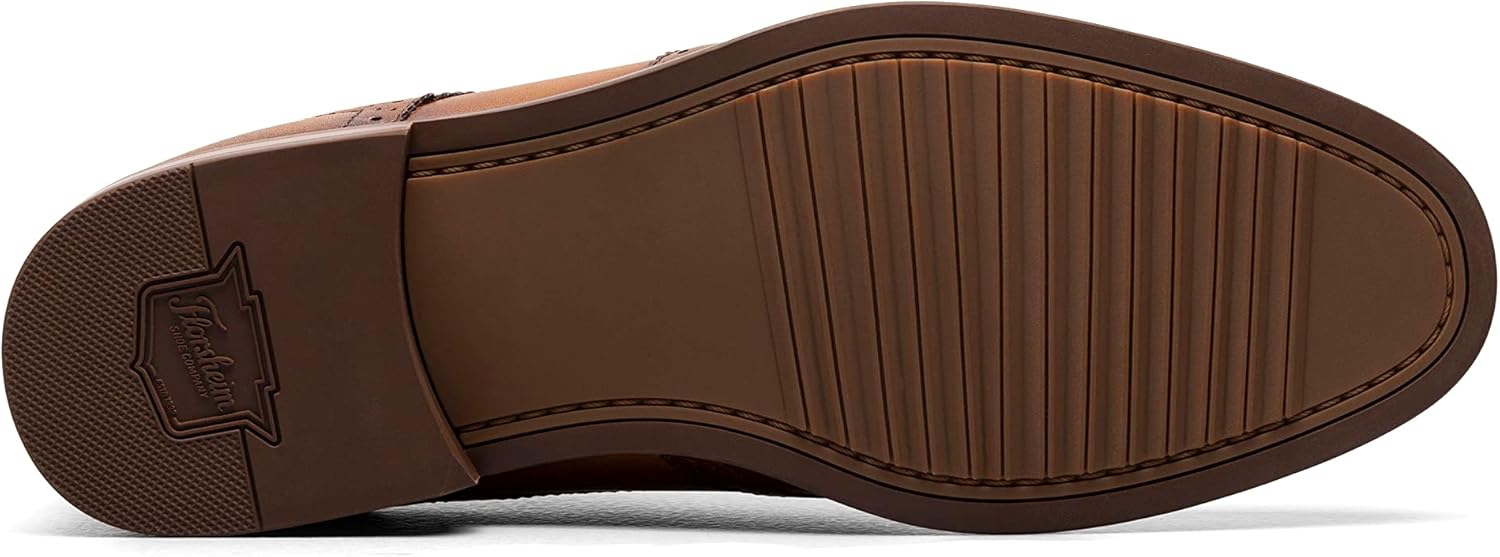 Мужские оксфорды Florsheim Rubano с кап-то носком, Cognac — фото 4