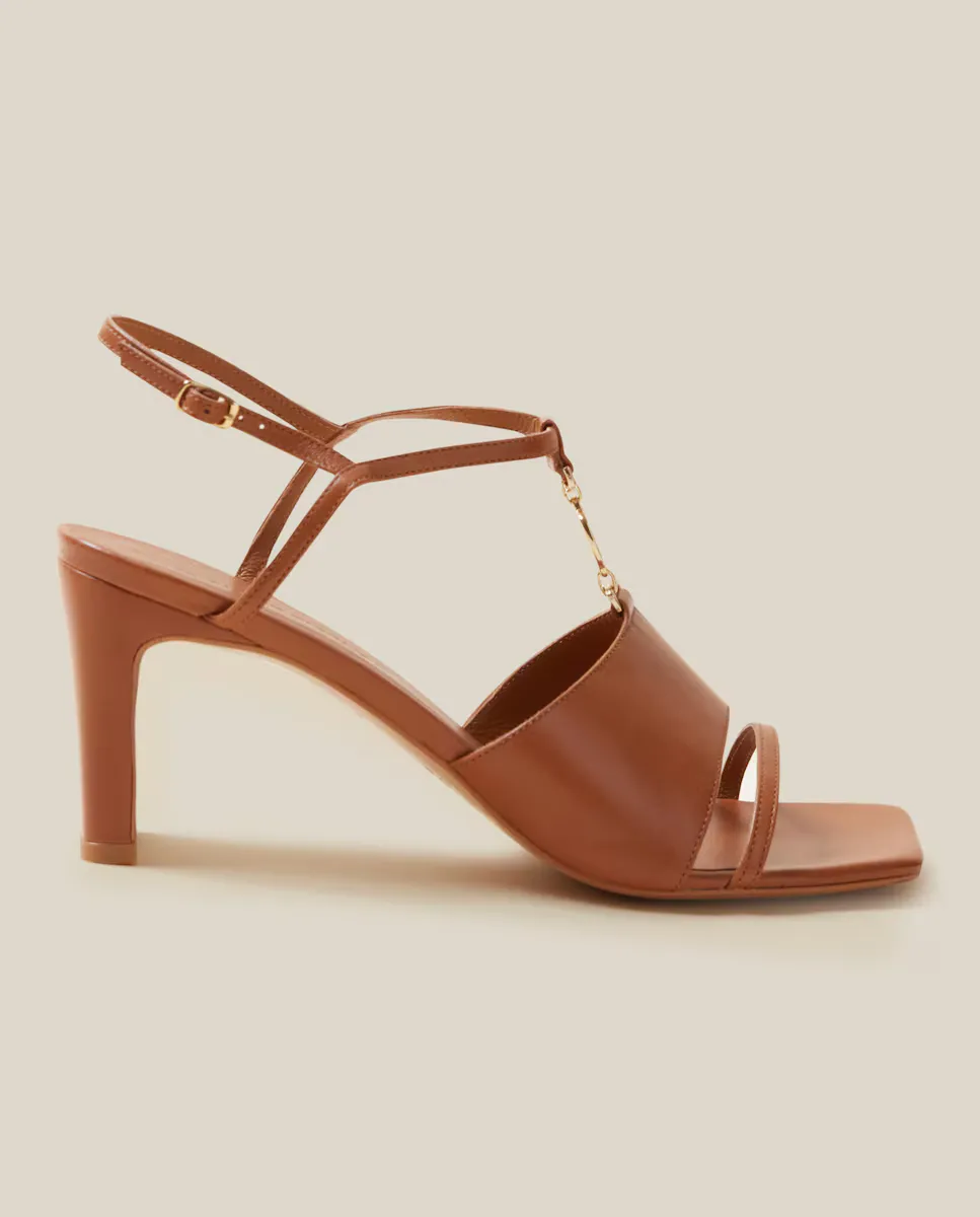 

Женские босоножки на каблуке CP Jewel Claudie Pierlot, цвет Camel