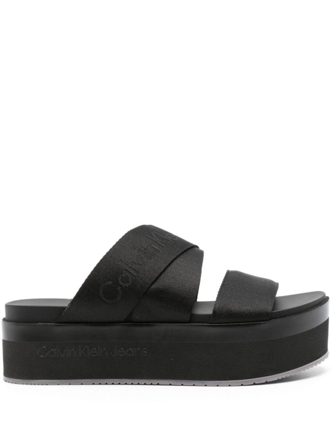

Calvin Klein Jeans босоножки на платформе с жаккардовым логотипом, черный