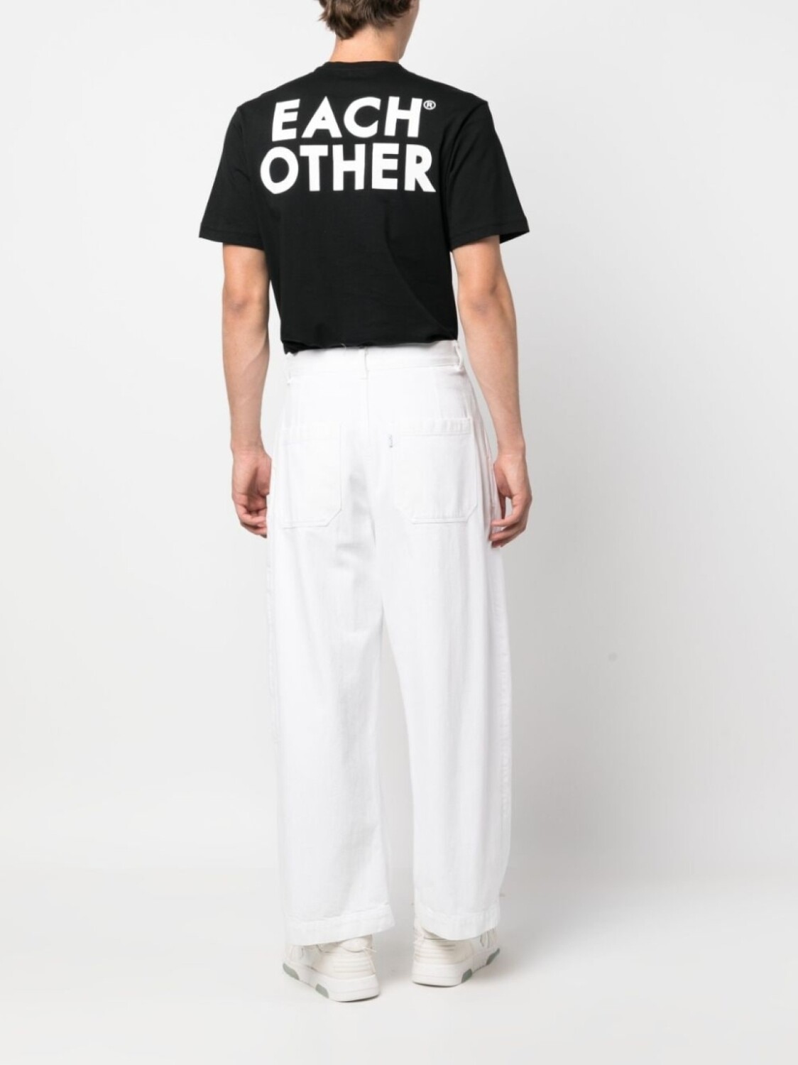 

Each X Other футболка с вышитым логотипом, черный