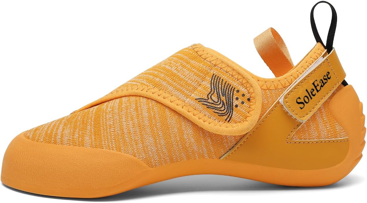 

Скалолазные туфли SoleEase для мужчин и женщин: нескользящие, легкие, для боулдеринга, с дышащим верхом, желтый