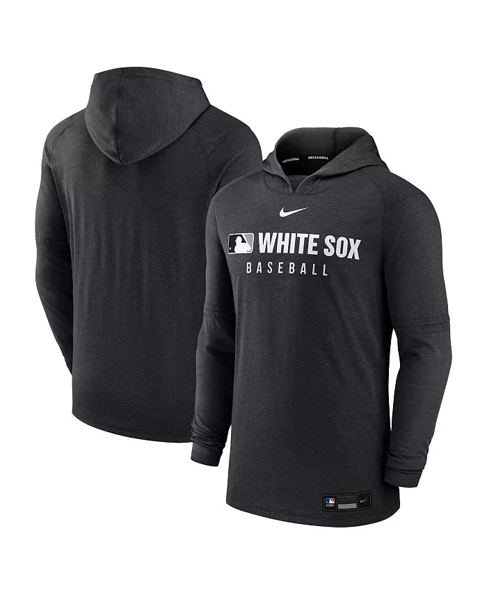 

Мужская худи из трикотажа Heather Black Authentic Collection Chicago White Sox с эффектом три-бленд для занятий спортом Nike