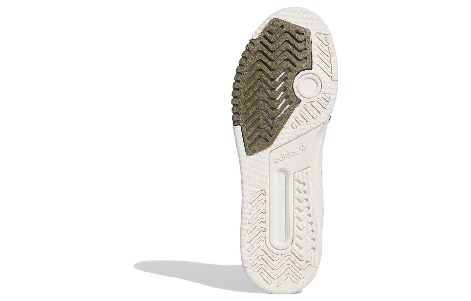 Кроссовки для скейтбординга adidas originals Drop Step унисекс, белый/хаки — фото 4