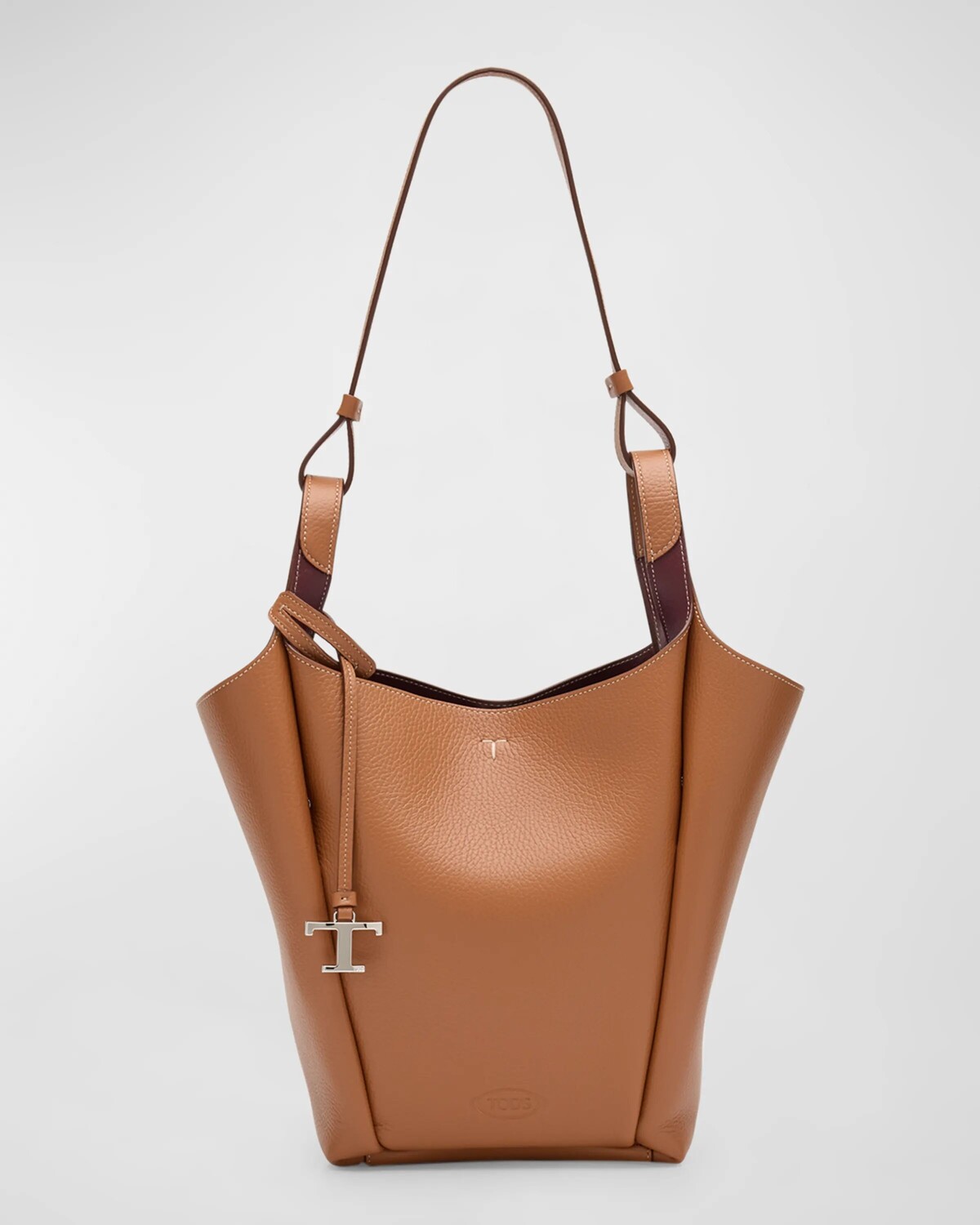 

Маленькая сумка-мешок из зерненой кожи Tod'S, цвет Kenia Bordeaux Scuro