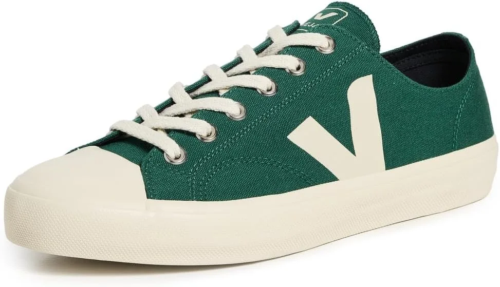Мужские кроссовки Veja PL0102836 Whata Canvas Green Cotton Logo PE23, зеленый