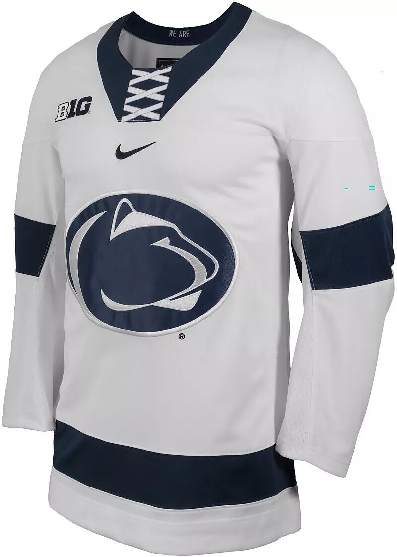 

Мужская белая хоккейная майка Nike Penn State Nittany Lions белая реплика