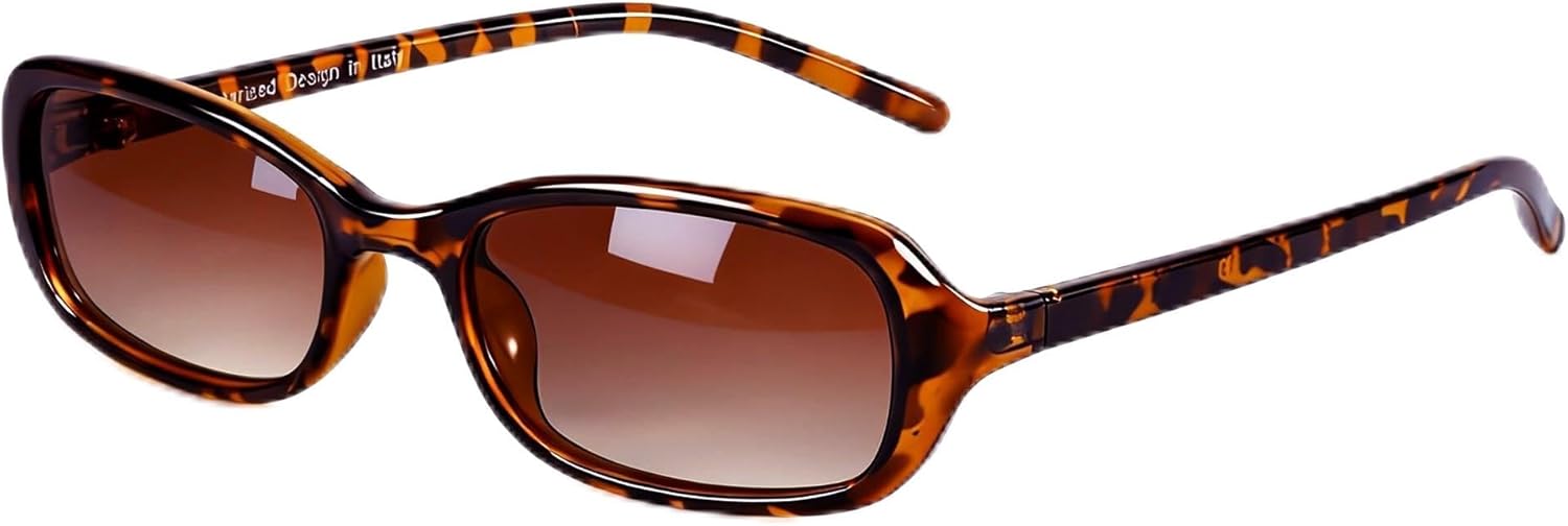

Солнцезащитные очки FancyPink Polarized Retro Oval для женщин, маленькие, стильные, в винтажном стиле 90-х, модные, узкие, в стиле Y2k, с зеркальными линзами, A01-tor Brown