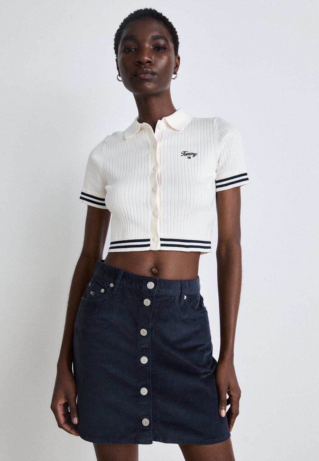 

Мини-юбка WASHED MOM SKIRT Tommy Hilfiger, темно-синий
