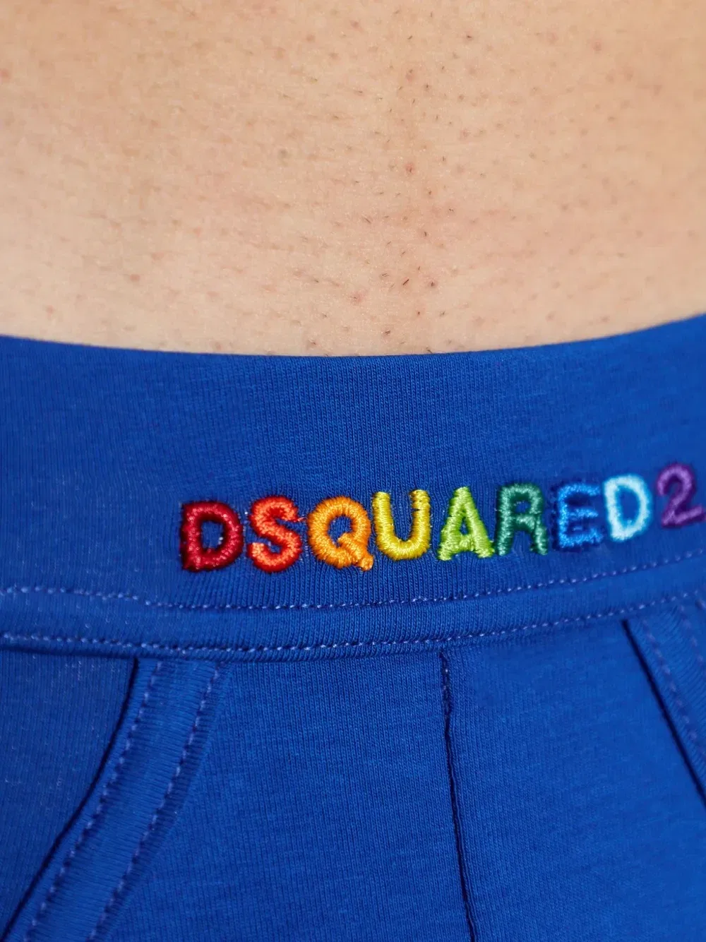 Трусы с вышитым логотипом DSQUARED2, синий — фото 4