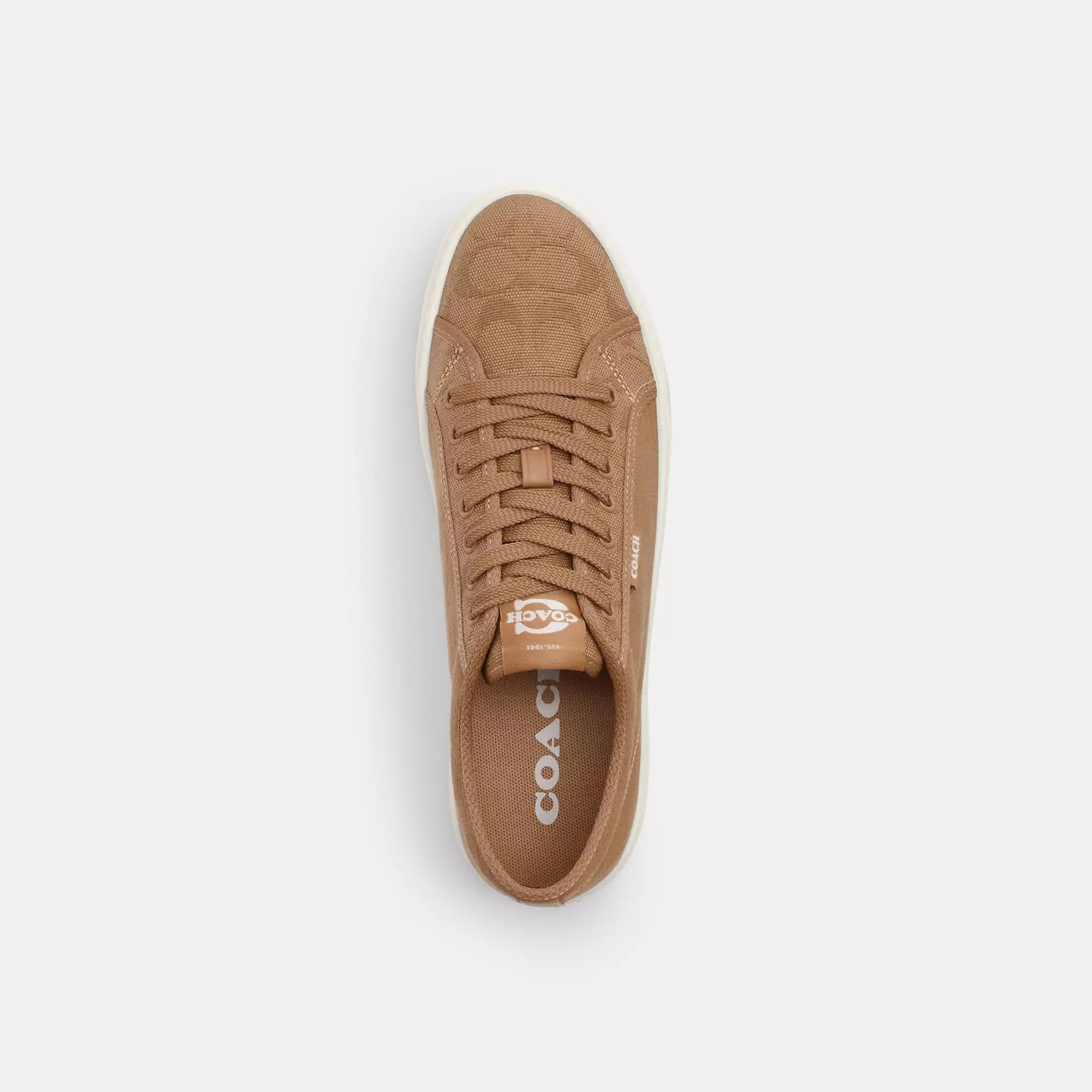 Кроссовки из холста Coach Outlet, Chalk — фото 3
