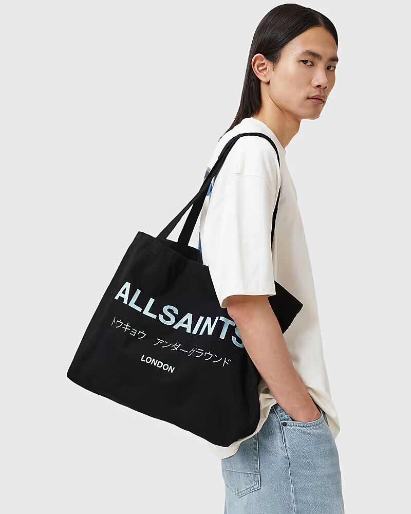 

Темно-синяя сумка-тоут AllSaints Underground
