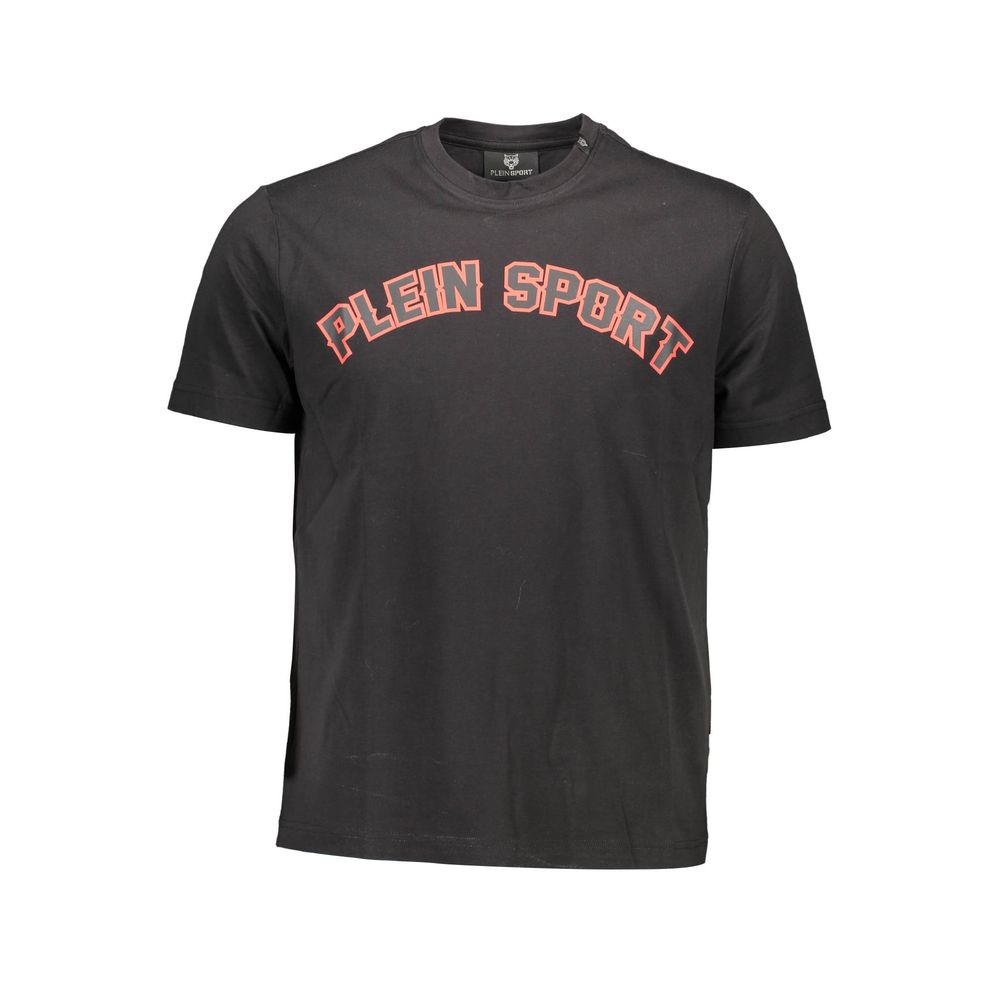 

Черная хлопковая мужская футболка Plein Sport