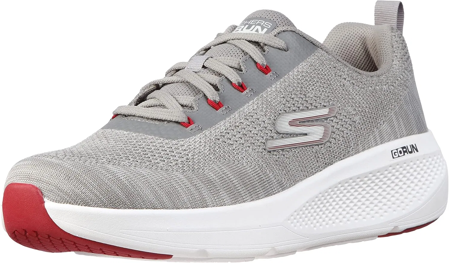 Мужские кроссовки Skechers GOrun Elevate для бега и походов, на шнуровке, 2-Gray